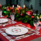 Preview: Paviot Sapin, weiß mit Tannenbaum bedruckt, rot.gruen, braun,style